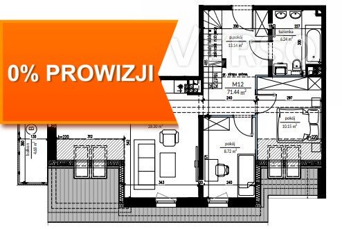 Mieszkanie trzypokojowe na sprzedaż Wrocław, Ołtaszyn, Ołtaszyn, Nefrytowa  71m2 Foto 8