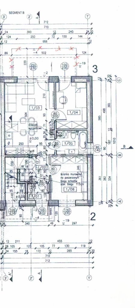 Mieszkanie trzypokojowe na sprzedaż Grodkowice  52m2 Foto 4