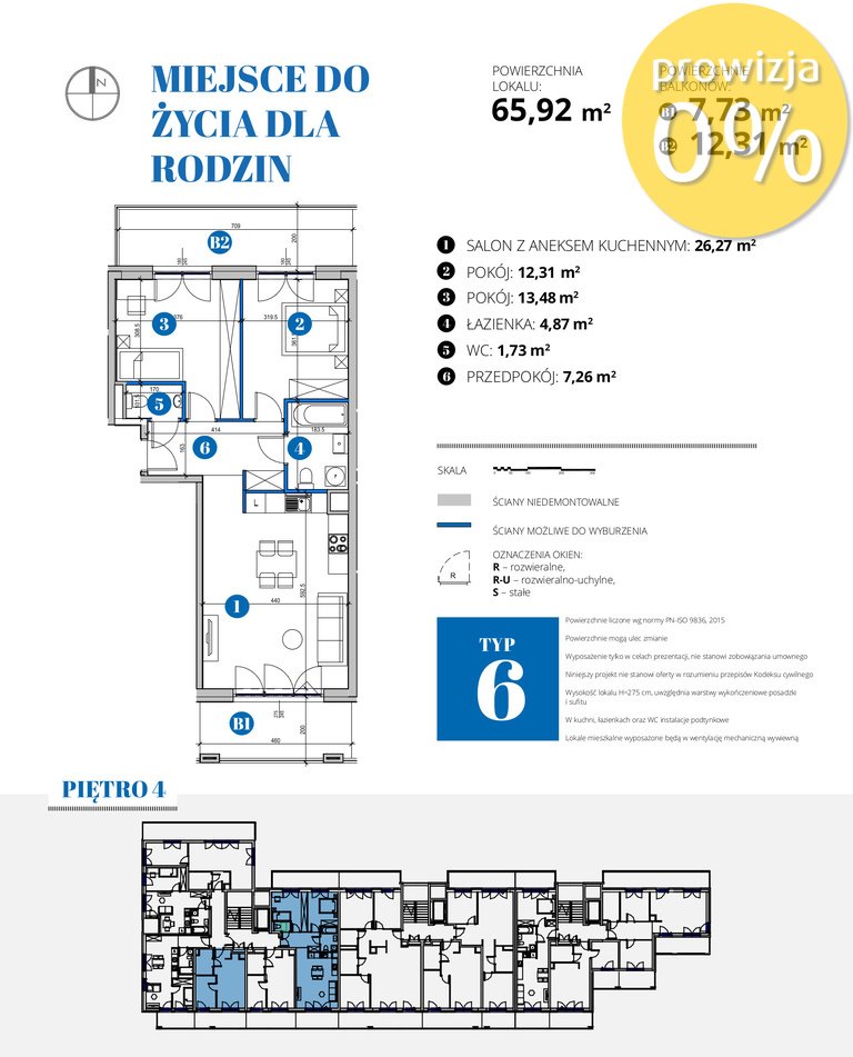 Mieszkanie trzypokojowe na sprzedaż Warszawa, Mokotów, Bobrowiecka  66m2 Foto 1