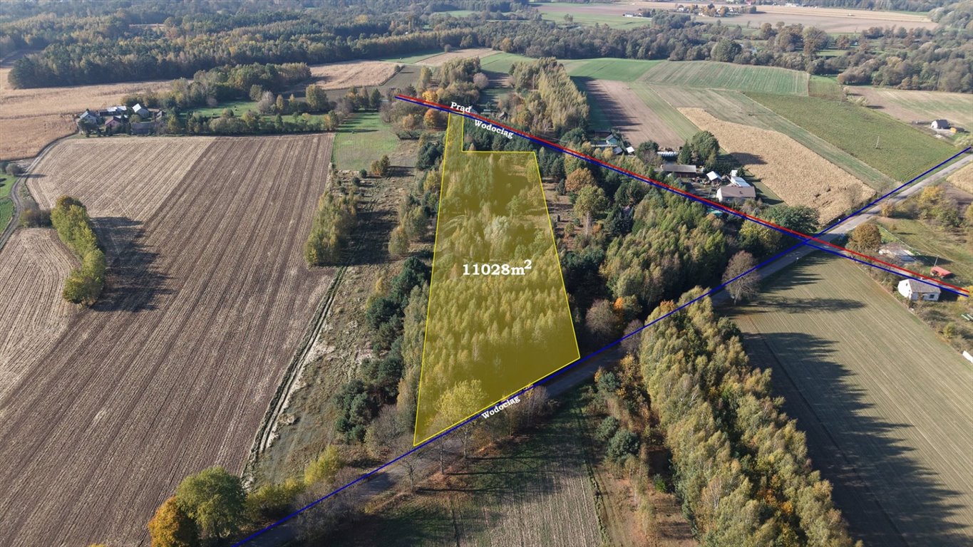 Polecam dużą działkę 11 028 m² z potencjałem inwestycyjnym i budowlanym Strzeszewo  11 028m2 Foto 1