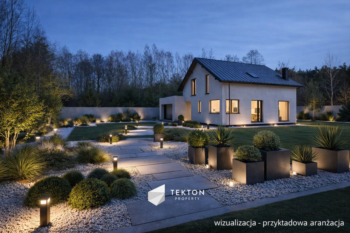 Nowoczesny dom pod klonami z dużym garażem i dużą działką Nowe Grabie, Osiedle pod Klonami  188m2 Foto 1