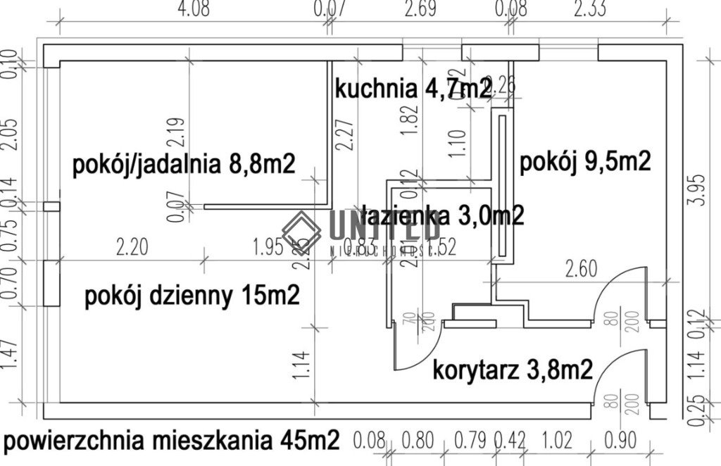 Mieszkanie trzypokojowe na sprzedaż Wrocław, Ołbin, Ołbin, al. Jana Matejki  45m2 Foto 8