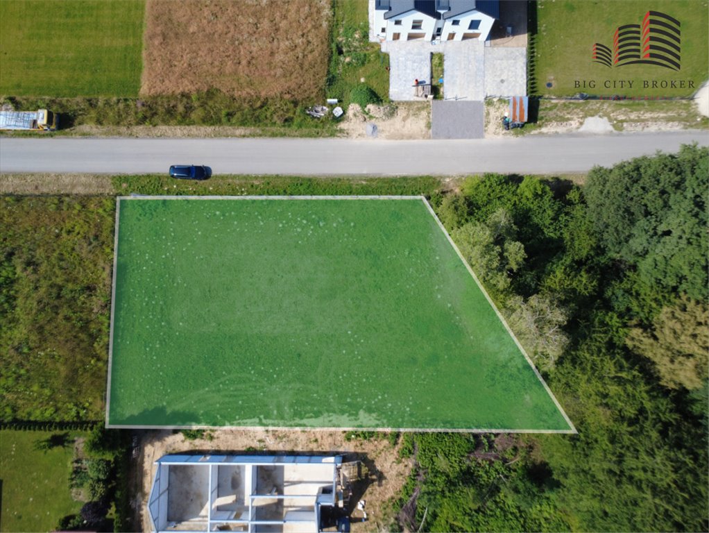 Działka budowlana 1517 m² z lasem, media, asfalt Świdnik, Tęczowa  1 517m2 Foto 1