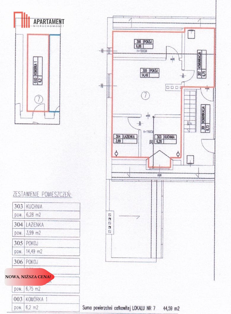 Mieszkanie dwupokojowe na sprzedaż Bydgoszcz, Śródmieście  45m2 Foto 15