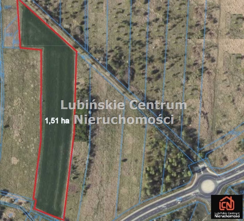 Działka 1,51 ha pod zabudowę mieszkaniową i usługową Lubin, Stary Lubin  15 132m2 Foto 1