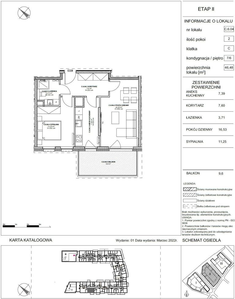 Mieszkanie dwupokojowe na sprzedaż Szczecin, Łasztownia, Celna  46m2 Foto 3