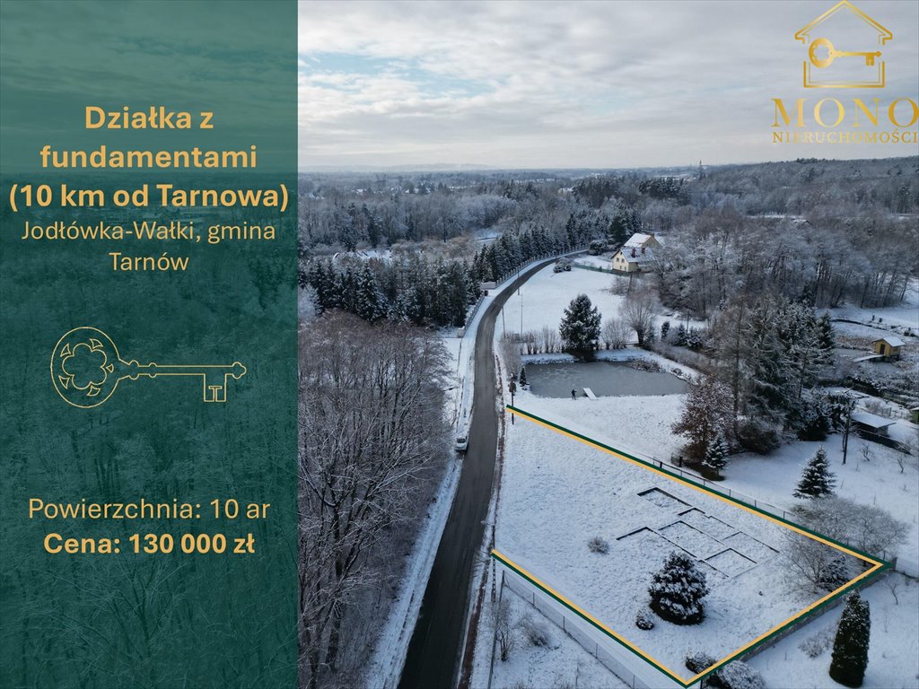 Działka budowlana na sprzedaż Jodłówka-Wałki  1 000m2 Foto 1