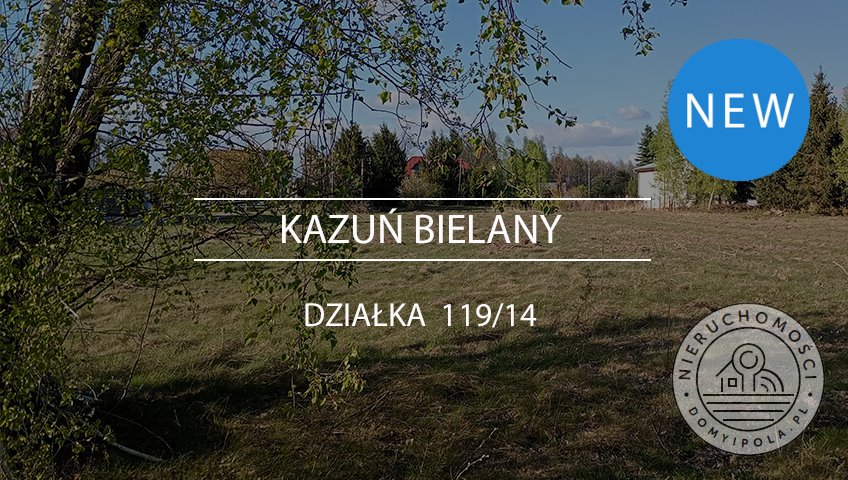 Sprzedam ustawną działkę 1000 m² z szybkim dojazdem do S7 Kazuń-Bielany  1 000m2 Foto 1