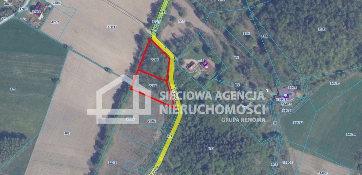 Działka 1455 m² z możliwością budowy domu w Ramleju Ramleje  1 455m2 Foto 1