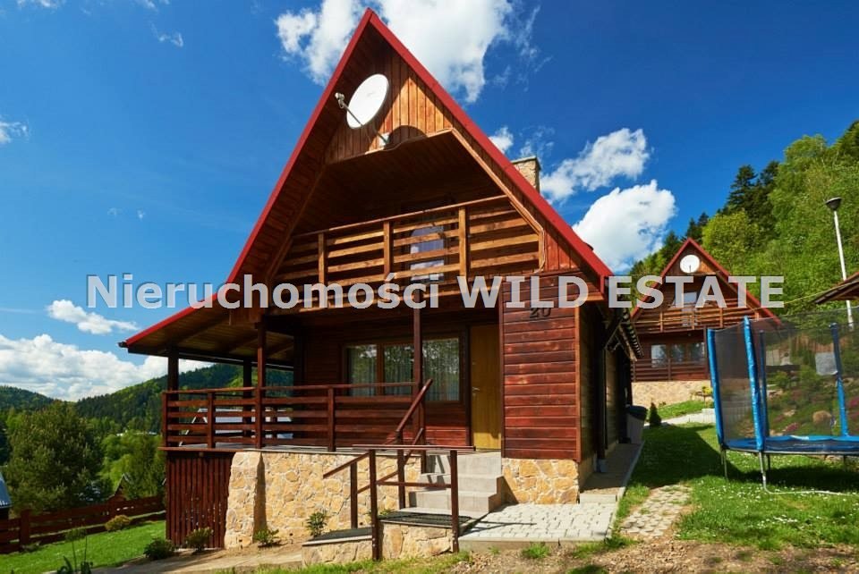 Urokliwy drewniany domek z kominkiem i tarasem w Bystrem Baligród, Bystre  798m2 Foto 1