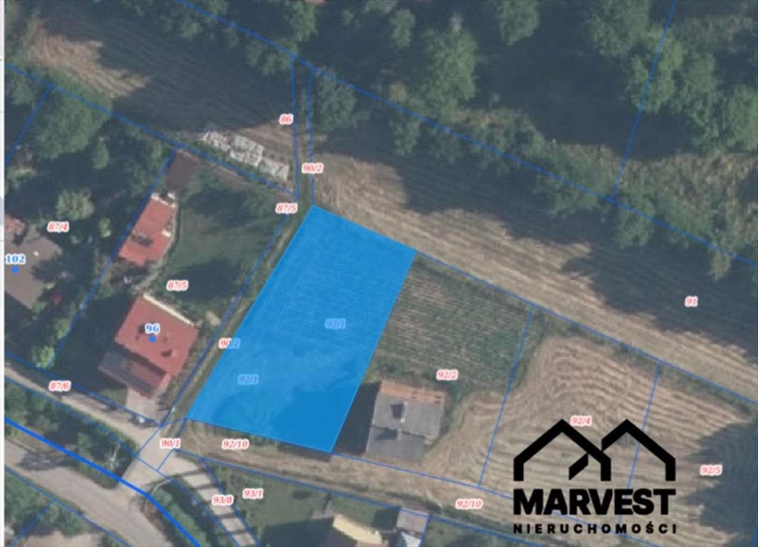 Działka budowlana na sprzedaż Biczyce Dolne  932m2 Foto 1
