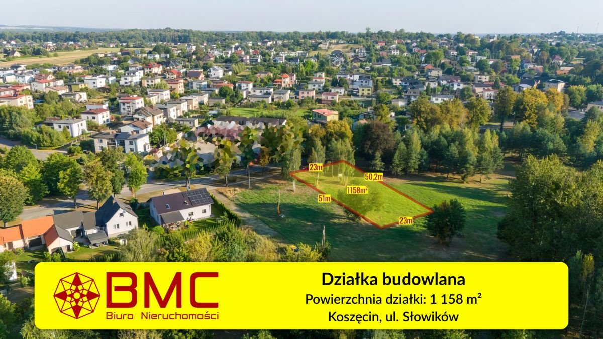 Działka budowlana 1158 m² w Koszęcinie - spokojna okolica. Koszęcin, Dworcowa  1 158m2 Foto 1