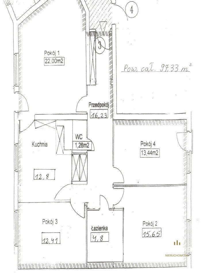 Mieszkanie czteropokojowe  na sprzedaż Wrocław, Krzyki  97m2 Foto 2