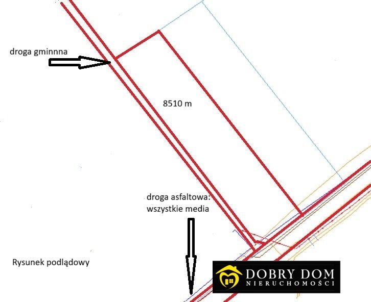 Działka 8510 m² z potencjałem inwestycyjnym (dostęp do mediów) Kuczyn  8 510m2 Foto 1