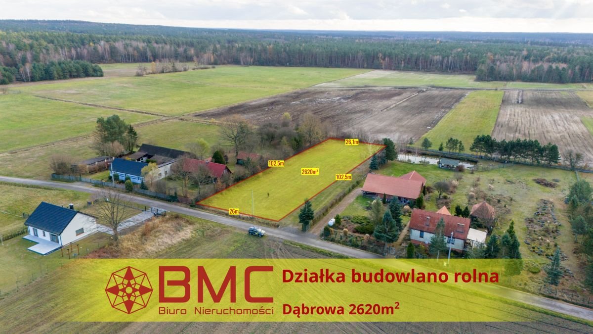 Działka budowlana na sprzedaż Dąbrowa  2 620m2 Foto 1