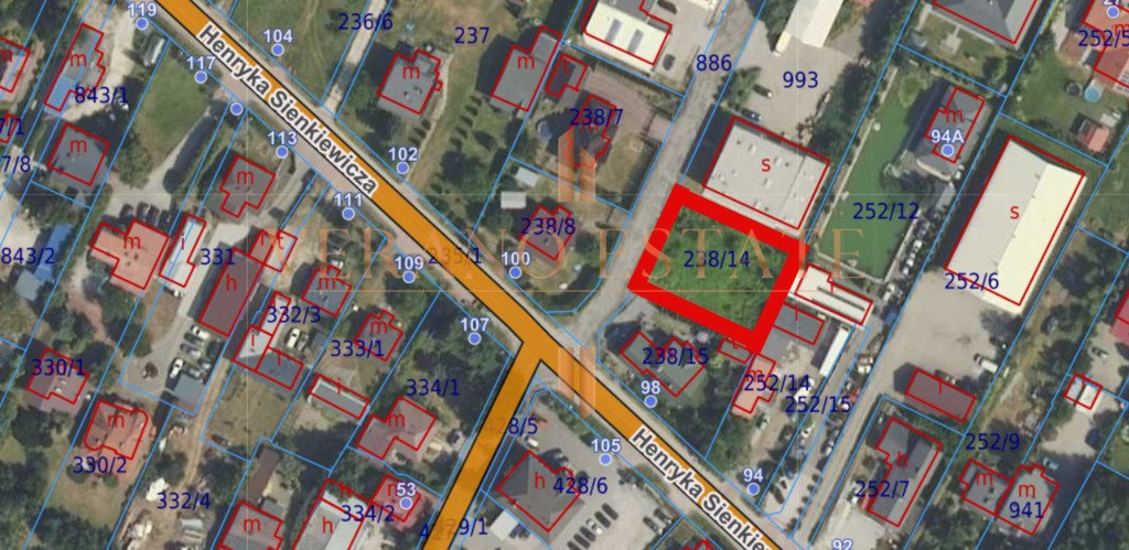 Działka inwestycyjna 900 m² w centrum Starych Babic - potencjał usług Stare Babice, Henryka Sienkiewicza  900m2 Foto 1