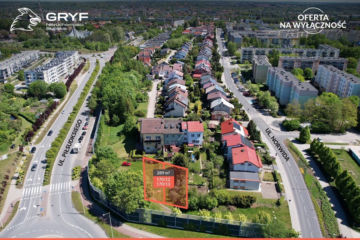 Polecam działkę budowlaną 289 m² w Słupsku z pełnym uzbrojeniem Słupsk, 11-go Listopada  289m2 Foto 1