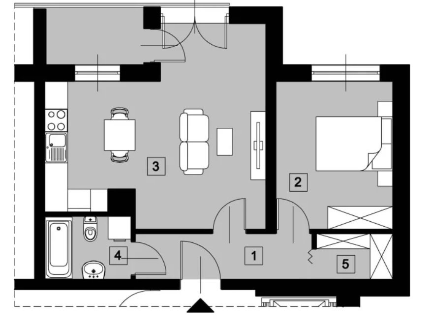 Mieszkanie dwupokojowe na sprzedaż Rzeszów, Gromskiego  48m2 Foto 1