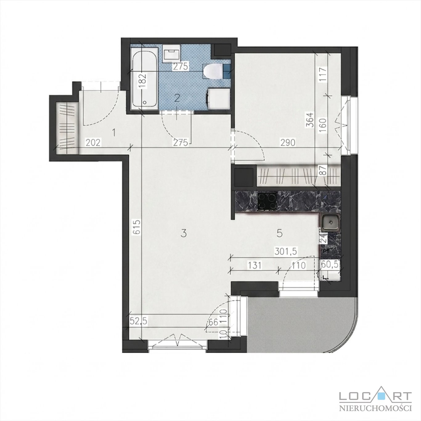 Sprzedam 2-pokojowe mieszkanie 42 m² z balkonem w Krakowie Kraków, Podgórze, Rybitwy, Rybitwy  42m2 Foto 1