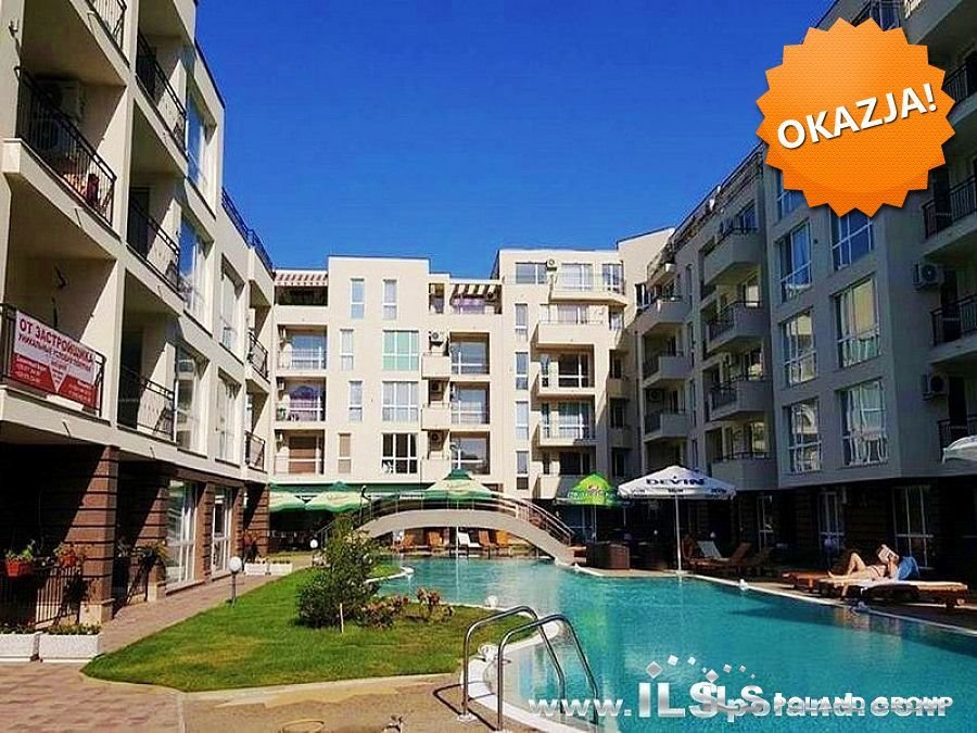 Słoneczny apartament 48 m² z widokiem na basen, zapraszam Bułgaria, Słoneczny Brzeg Casa Del Sol, CASA DEL SOL  48m2 Foto 1