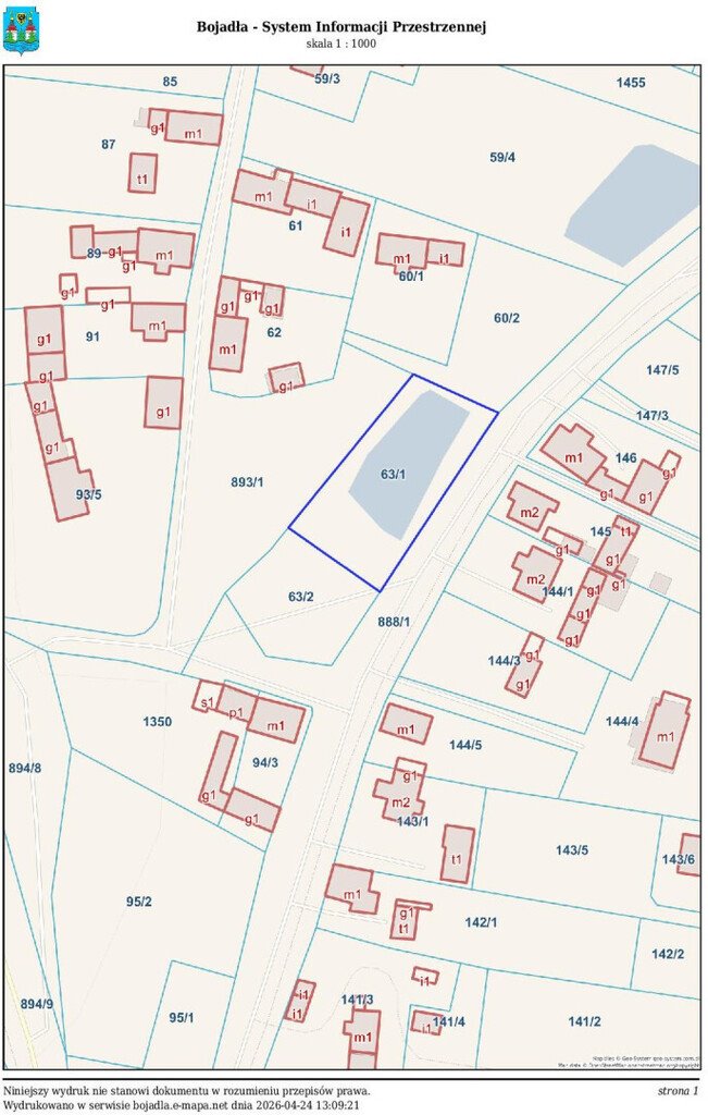 Działka na sprzedaż w Bojadłach 1396 m2 – atrakcyjna oferta! Bojadła  1 396m2 Foto 1