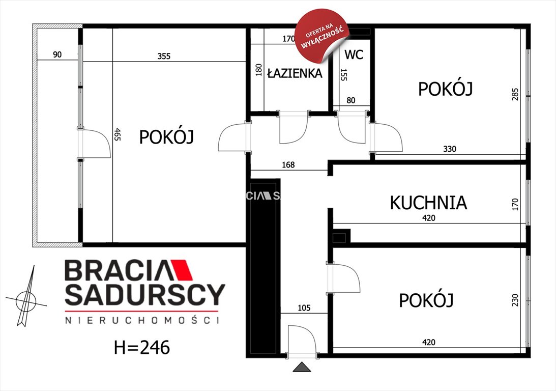 Mieszkanie trzypokojowe na sprzedaż Kraków, Podgórze Duchackie, Białoruska  55m2 Foto 2