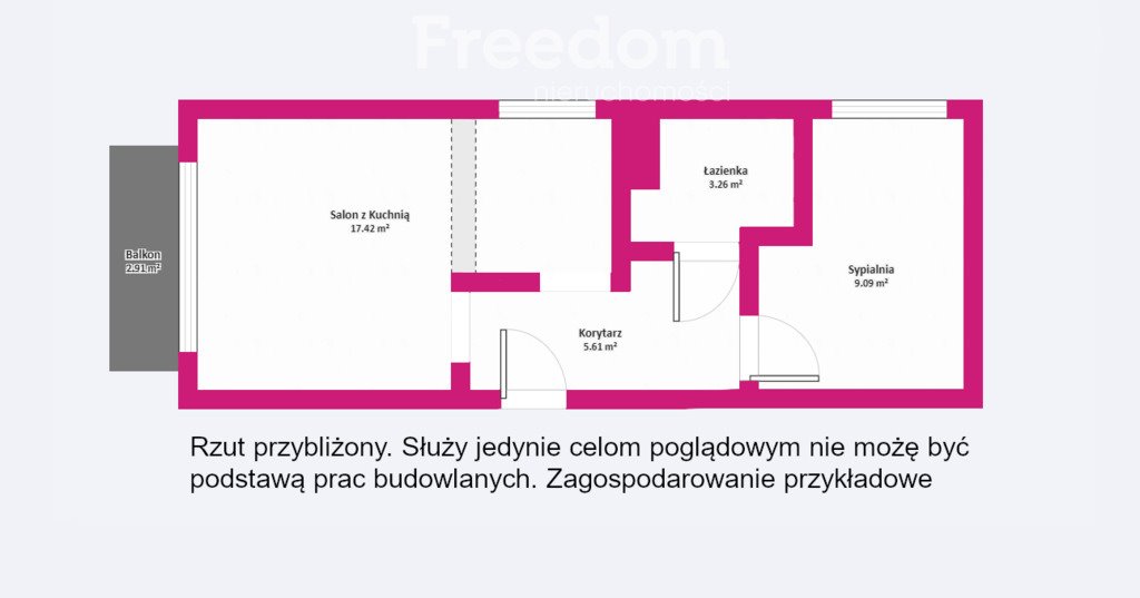 Mieszkanie dwupokojowe na sprzedaż Suwałki, Ignacego Daszyńskiego  44m2 Foto 4