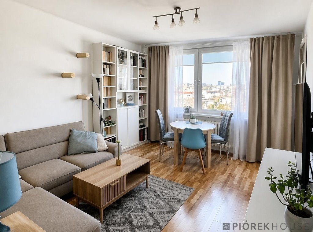 Przestronne 3-pokojowe mieszkanie z panoramicznym widokiem na Warszawę Warszawa, Wola, Wolska  49m2 Foto 1