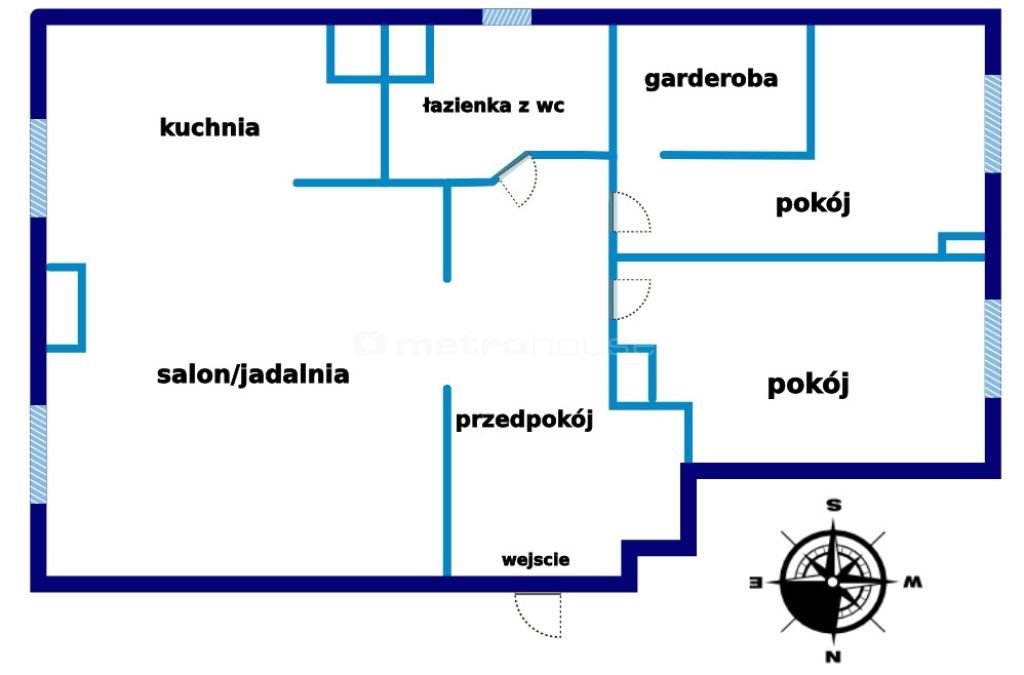 Mieszkanie trzypokojowe na sprzedaż Nowy Kościół, Kolejowa  59m2 Foto 14