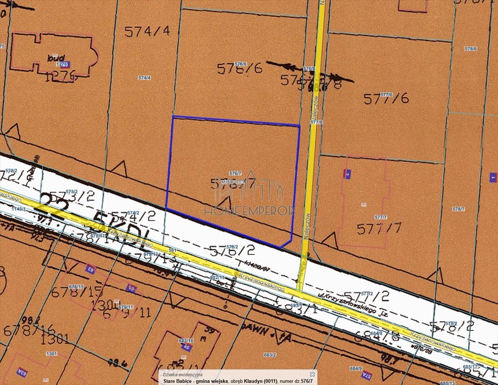 Działka budowlana na sprzedaż Klaudyn, Krzyżanowskiego  1 000m2 Foto 1