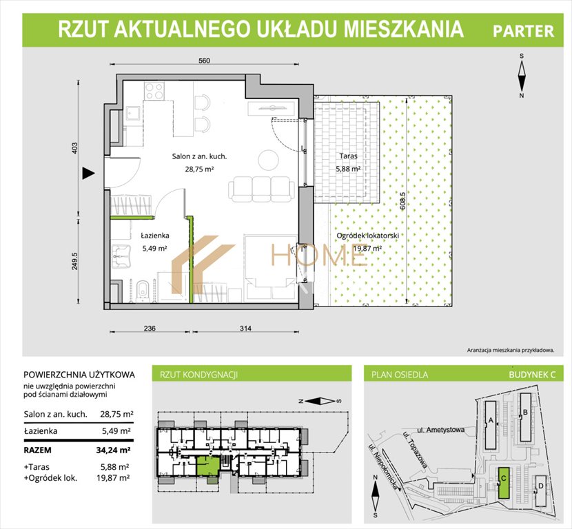 Mieszkanie dwupokojowe na sprzedaż Gdańsk, Łostowice, Topazowa  35m2 Foto 12
