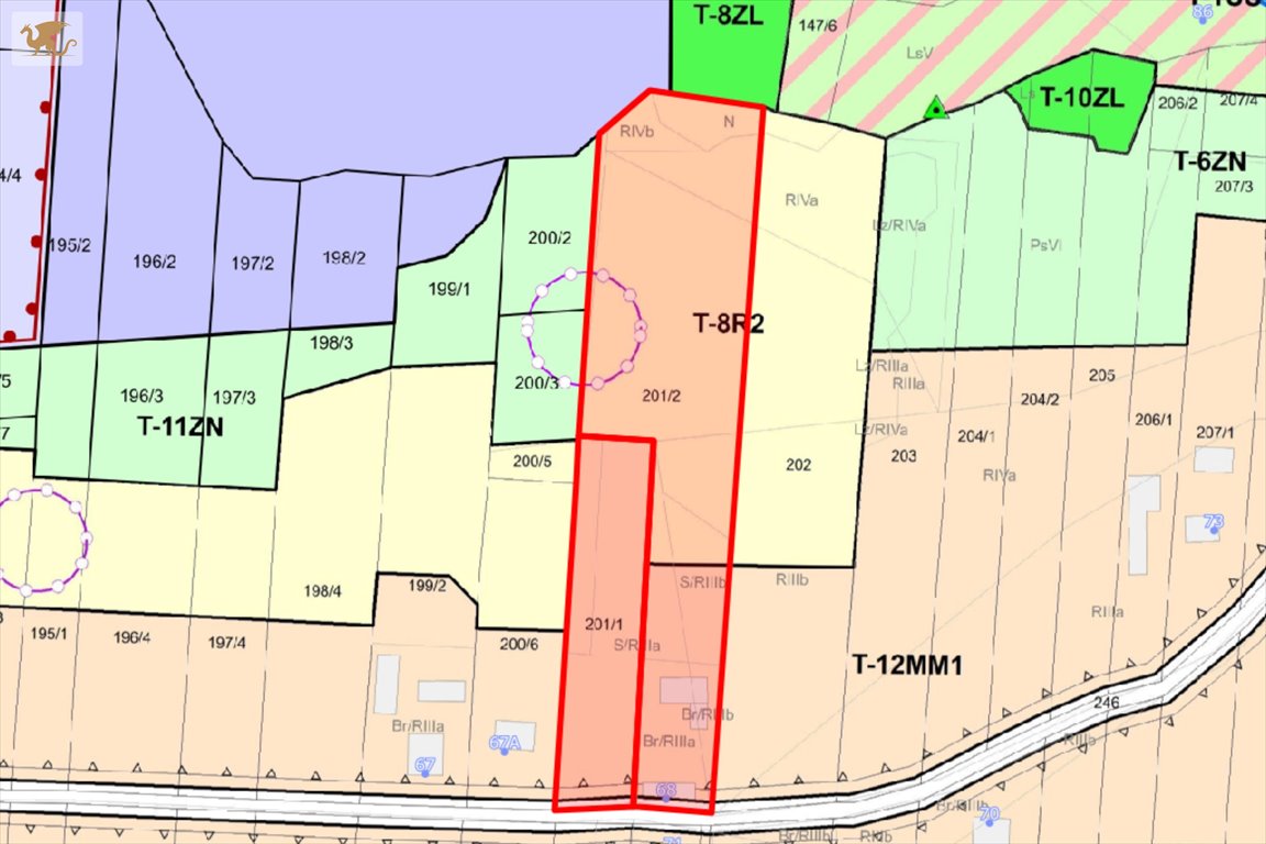 Działka 4,8 ha z częścią budowlaną i zieloną w Wielkanocy Wielkanoc  4 800m2 Foto 1