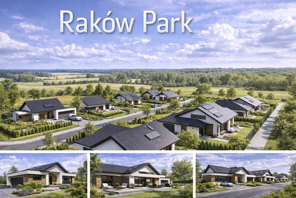Działki pod dom w Rakowie Dużym z mediami i szybkim dojazdem Raków Duży  993m2 Foto 1