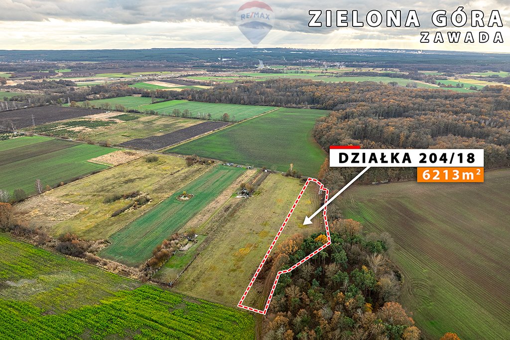 Działka rolna na sprzedaż Zielona Góra, Zawada  6 213m2 Foto 11