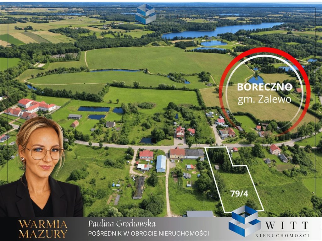 Zapraszam do zakupu działki 4669 m² w Borecznie z naturalnym zagajnikiem Boreczno  4 669m2 Foto 1