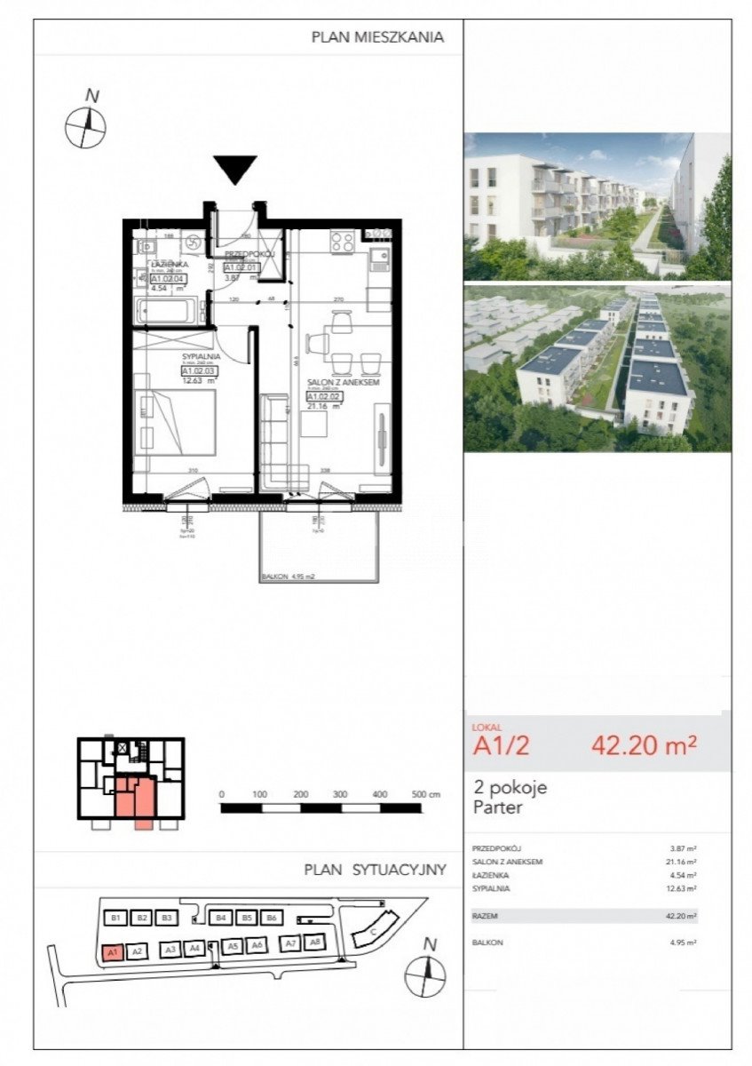 Mieszkanie dwupokojowe na sprzedaż Wrocław, Lipa Piotrowska, Lawendowa  42m2 Foto 2