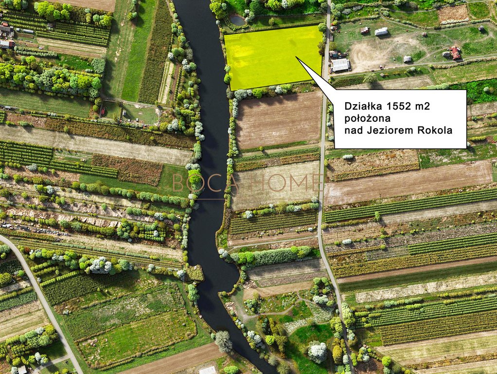 Działka 1552 m² przy jeziorze Rokola – idealna pod dom lub rezydencję Wygoda  1 552m2 Foto 1