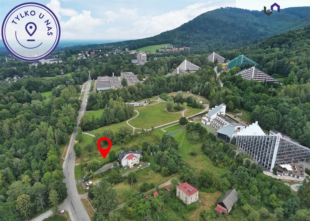 Działka inwestycyjna 2640 m² w Ustroniu – pensjonat, media Ustroń, Sanatoryjna  2 640m2 Foto 1