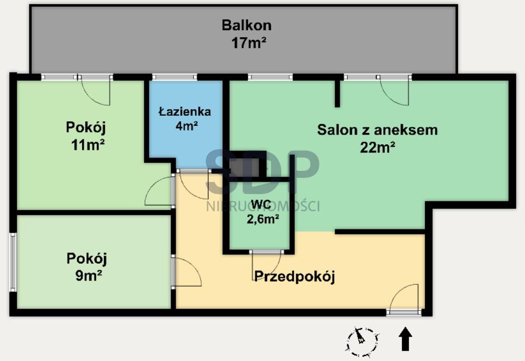 Mieszkanie trzypokojowe na sprzedaż Wrocław, Fabryczna, Stabłowice, Stabłowicka  61m2 Foto 14