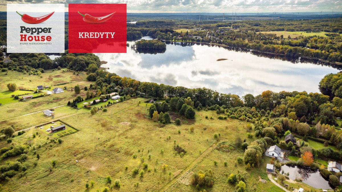 Działka 4509 m² nad jeziorem Salino (blisko Wejherowa) Salinko, Akwamarynowa  4 509m2 Foto 1