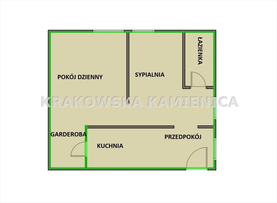 Mieszkanie dwupokojowe na sprzedaż Kraków, Stare Miasto, Kazimierz, Podbrzezie  45m2 Foto 13