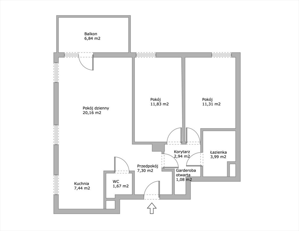 Nowoczesne 3-pokojowe mieszkanie z garażem i dużą doświetloną przestrzenią Piastów, Stanisława Bodycha  68m2 Foto 1