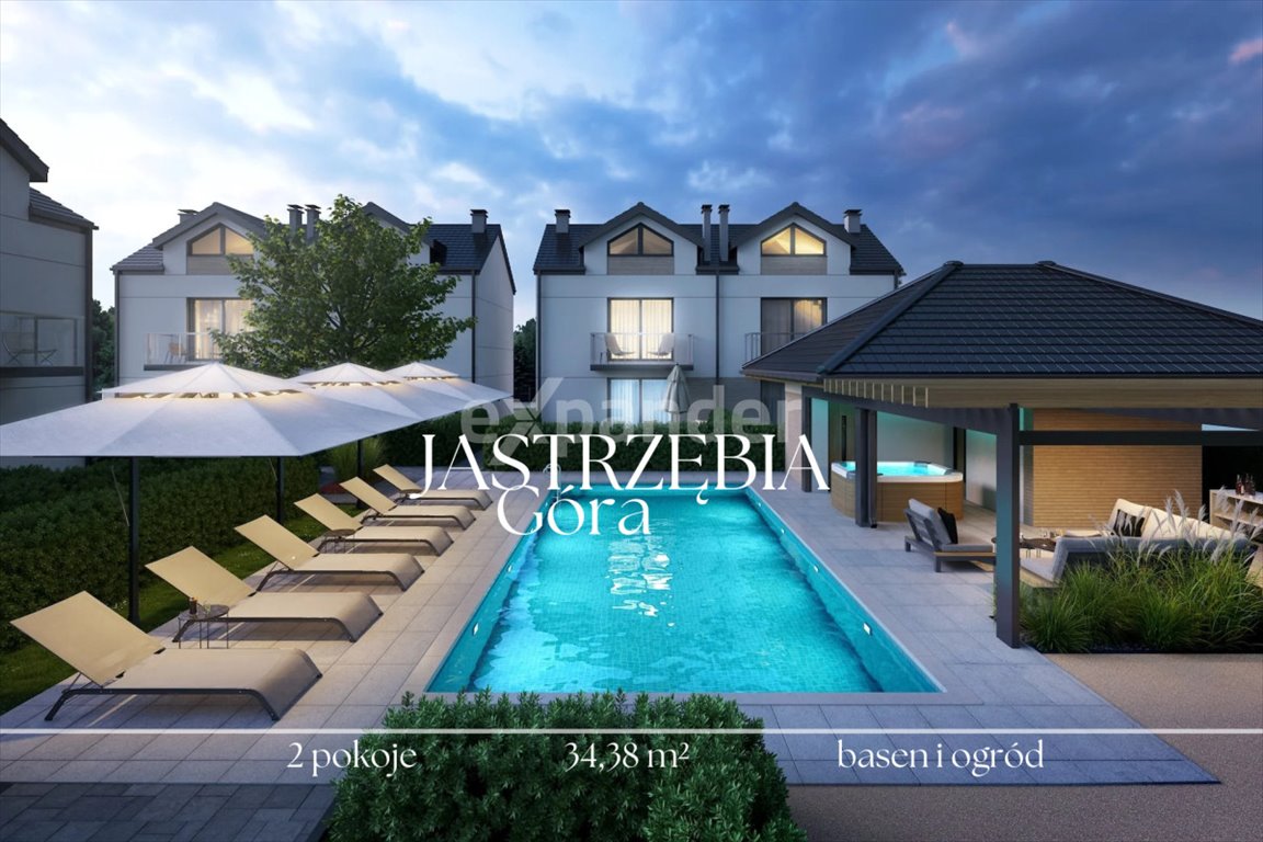 Nowoczesny apartament 2 pok. z basenem i ogródkiem w Jastrzębiej Górze Jastrzębia Góra, Borowikowa  34m2 Foto 1