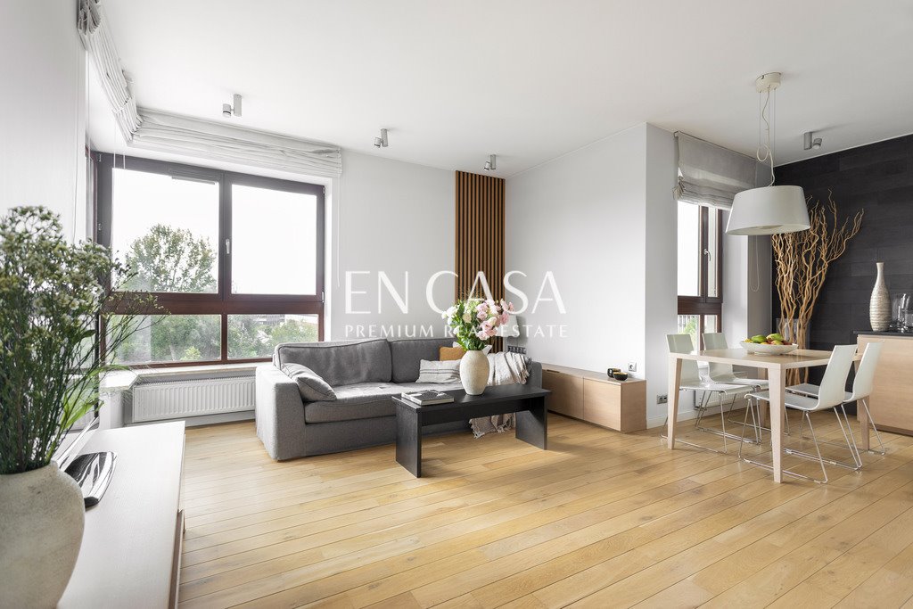 Mieszkanie dwupokojowe na wynajem Warszawa, Wilanów, Sarmacka 28b  54m2 Foto 1