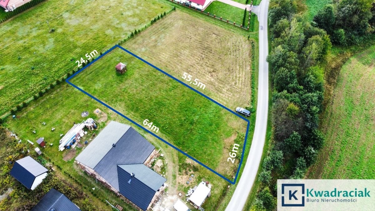 Działka budowlana 14,5 ara z altanką, widokowa, płaska Gogołów  1 450m2 Foto 1