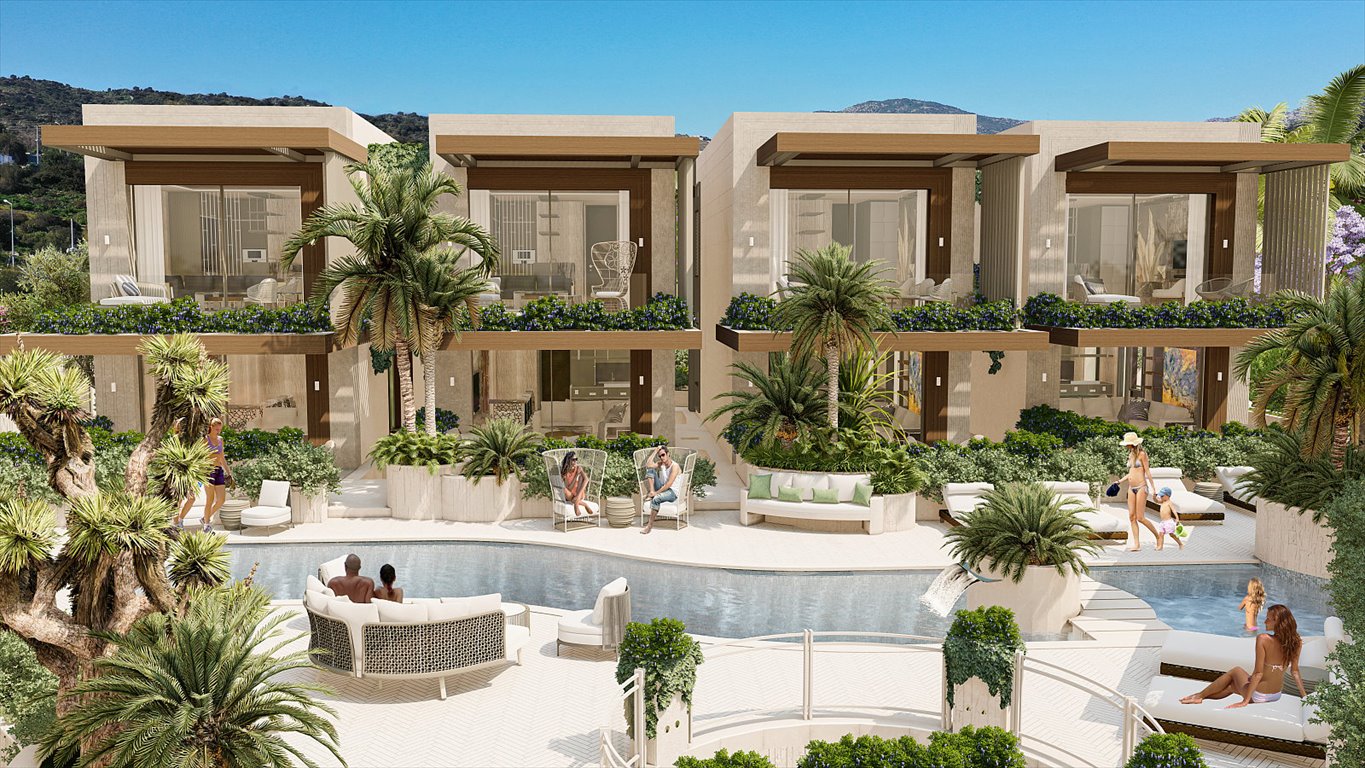 Apartament z prywatną plażą i widokami w Bodrum Bitez Turcja, Bitez, Bitez, Bodrum, Muğla  46m2 Foto 1