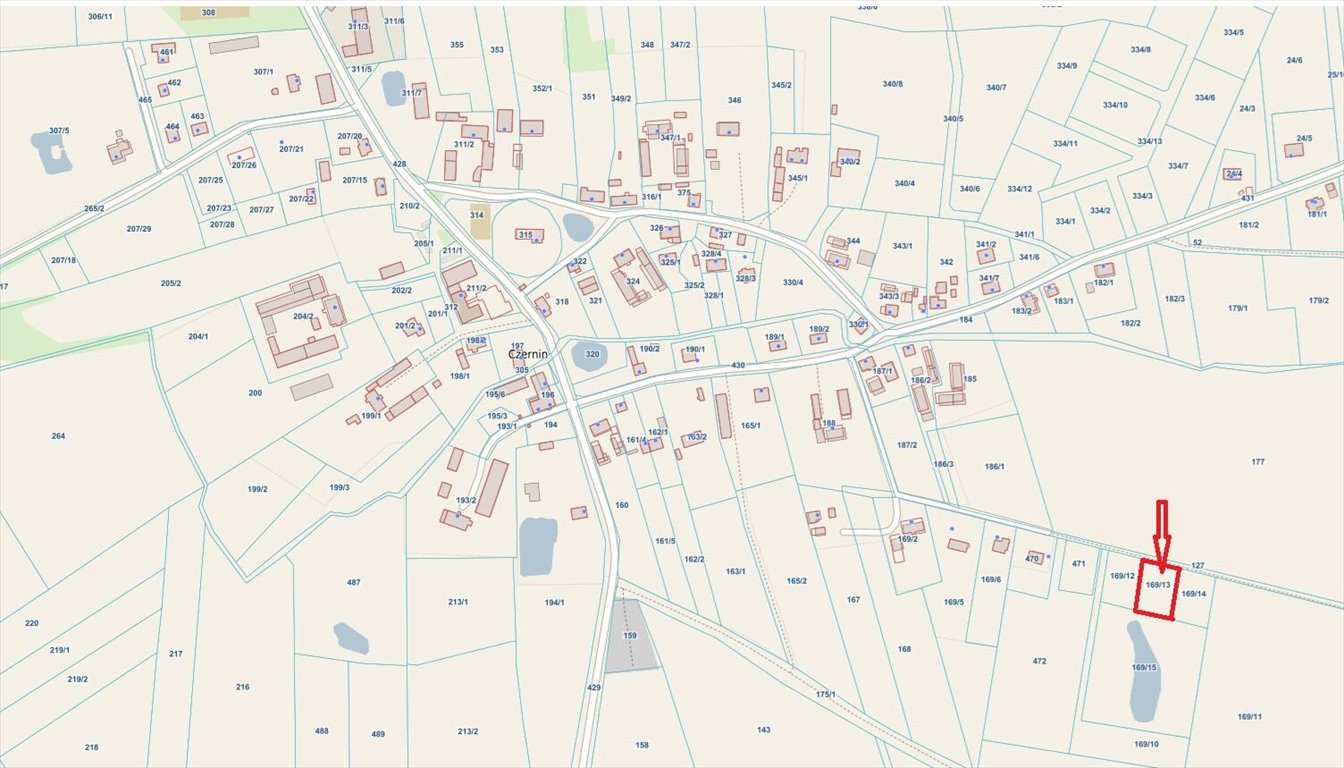 Działka rolna z WZ, blisko Kołobrzegu i plaży Czernin  1 449m2 Foto 1
