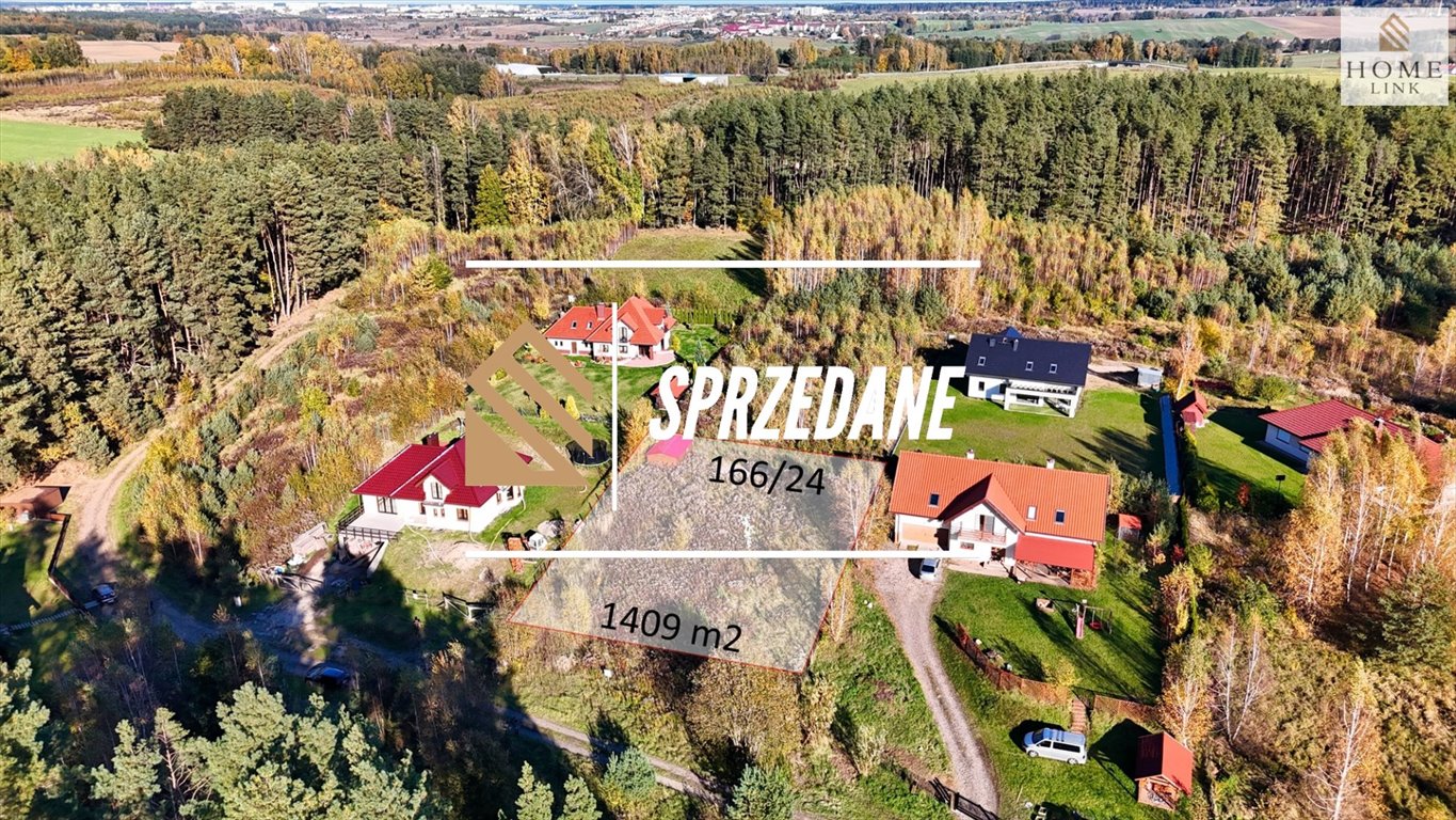 Działka 1410 m² w Dorotowie - media i las w otoczeniu Dorotowo  1 409m2 Foto 1