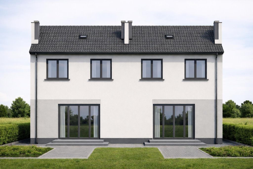 Nowoczesny dom 85 m² z ogródkiem i energooszczędnymi rozwiązaniami Nowy Folwark, Łąkowa  85m2 Foto 1