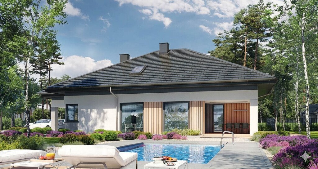 Dom w Dąbrówkach (164 m²) w stanie surowym otwartym Dąbrówki  164m2 Foto 1